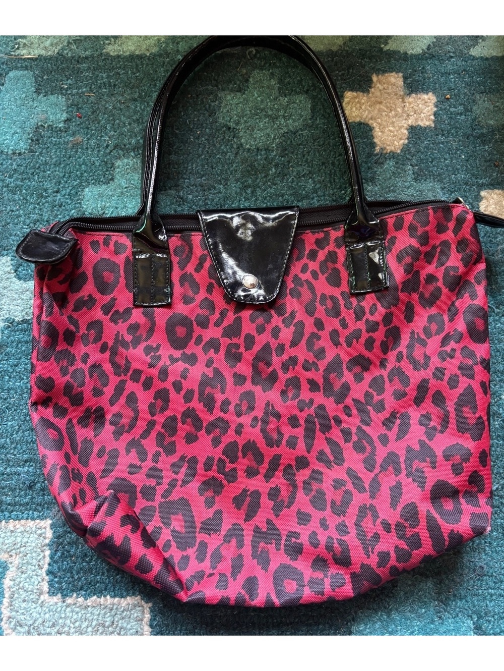 Cute red leopard bag